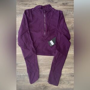 90 Degrees Purple Quarter-Zip Pullover